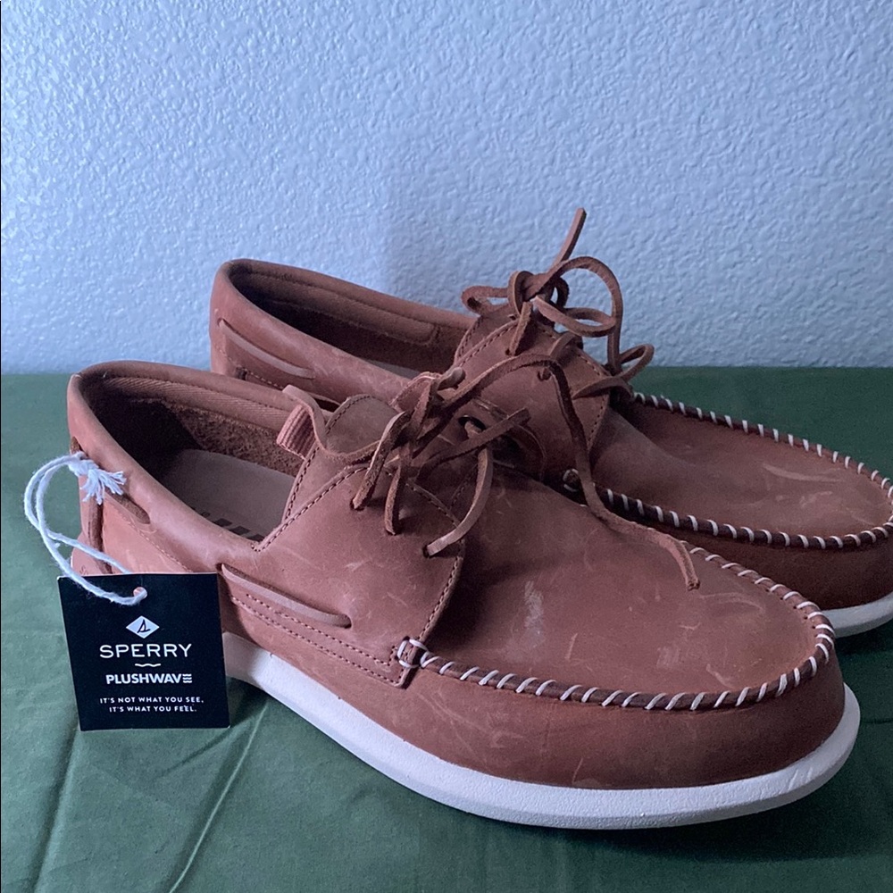 Sperry Brown Leather Boat Shoes